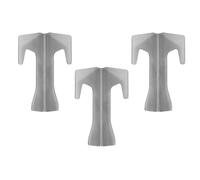 Domary Espaciador de Placa de Fuego para Barbacoa, Soporte Duradero Acero Inoxidable para Bandeja Barbacoa, Soporte Placa Parrilla Plancha, Hervidor Compacto, 3 Piezas