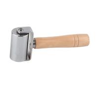 Domary Herramienta de Rodillo de Cuero 35 Mm, Rodillo Sólido Acero | Rodillo de Acero Inoxidable, Superficie Lisa para Cuero, de Madera, Ancho de Rodillo de 1,4 Pulgadas, Aplanamiento de