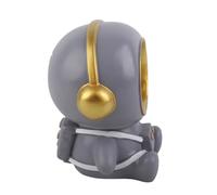 Domary Hucha con Luz Nocturna de Astronauta, Bonito Diseño de Astronauta | Construcción de Vinilo Plástico, Resistente a Caídas, Brillo Cálido que Funciona con Pilas, Decoración de Escritorio para
