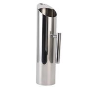 Domary Jarra de Agua de Acero Inoxidable 2 litros con Protector contra Hielo y Pico Antifugas para té Caliente, Jugo y café (Plata)