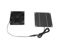 Domary Kit de Ventilador de Panel Solar Monocristalino, Extractor Solar 2200 RPM con Cubierta Protectora para Invernadero, Cobertizo, Casa Mascotas, Ventilación Ventana