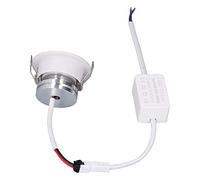 Domary Mini Luz Empotrable LED Ajustable de 5 W, 2 Pulgadas, Luz de Techo con Cuerpo Aluminio, Alta Transmisión para Vitrina Gabinete Techo Interior (Blanca Positiva 6000K)