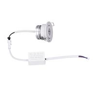 Domary Mini Luz Empotrable LED Ajustable de 5 W, 2 Pulgadas, Luz de Techo con Cuerpo Aluminio, Alta Transmisión para Vitrina Gabinete Techo Interior (Blanca cálida 3000K.)