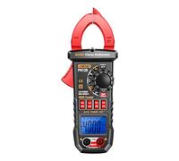 Domary PN128 600A AC DC Pinza Amperimétrica 4000 Cuentas True RMS Multímetro Digital Probador de Voltaje NCV sin Contacto con Linterna Retroiluminada para Pruebas Eléctricas Automotrices