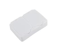 Domary Recipiente de Almacenamiento de Plástico con Tapa Botón, Caja | Esquinas Redondeadas, Pegatinas DIY, Uso en Cosméticos y Joyería, Diseño ligero.