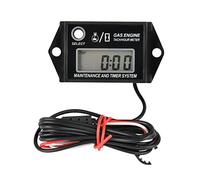 Domary Tacómetro Digital LCD, Medidor de Horas, Probador de RPM con Recordatorio Mantenimiento, Sincronización Total para Motores Gas 2/4 Tiempos, Motocicletas, Cortadoras