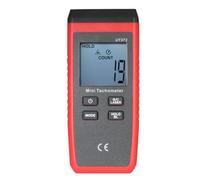 Domary Tacómetro Digital Probador de RPM sin Contacto con Pantalla LCD Retroiluminada 10-99999 RPM 0-99999 Conteo para Medición de Velocidad del Motor