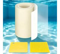 Dommsinon Kit de reparación de parches de piscina autoadhesivos, 4 pulgadas x 3 m, parche subacuático para alberca, kit de parches de TPU ultra transparente para piscinas sobre el suelo, río perezoso