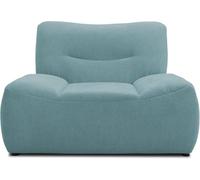 DOMO. collection Boho Loveseat - Sillón tapizado de Estilo Bohemio, Color Azul petróleo