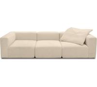 DOMO. collection Sofa Adrian, Modul-Sofa, 3-Sitzer aus 2 x Ecksessel und 1 x Sessel, Bigsofa, Modul-Couch, 3 Polster-Elemente, 3er Couch, 301 x 108 x 69 cm (BxTxH), Beige