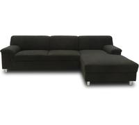 DOMO. collection Sofá esquinero Jamie con función de Dormir, Moderno sofá en Forma de L, sofá Cama 251 x 150 x 72 cm, Color marrón