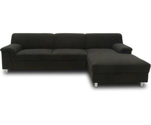 DOMO. collection Sofá esquinero Jamie con función de Dormir, Moderno sofá en Forma de L, sofá Cama 251 x 150 x 72 cm, Color marrón