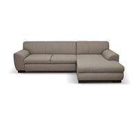 DOMO. collection Sofá esquinero Nika con función de Dormir en Forma de L, Juego de Esquinas, Moderno Acolchado, sofá esquinero, sofá Cama, 277 x 156 x 78 cm, Marrón