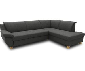 DOMO. collection Sofá esquinero Panama clásico en Forma de L, esquinero, sofá esquinero, 254 x 186 cm, Color Antracita
