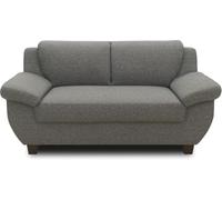 DOMO. collection Sofá Panama de 2 plazas, sofá de 2 plazas, sofá 3-2-1, 91 x 159 x 80 cm (Ancho x Profundidad x Alto), Gris Oscuro