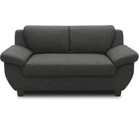 DOMO. collection Sofá Panama de 2 plazas, sofá de 2 plazas, sofá 3-2-1, 91 x 159 x 80 cm (Ancho x Profundidad x Alto), Antracita