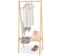 Domo pack living 83519 colgador bambu con repisa para zapatos y bandej
