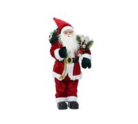 Domodomo figura de papá noel de 45 cm, poliéster y plástico, color