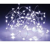 Domodomo guirnalda de luces led de 195 cm, luz blanca fría, 40 ledes,