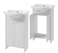 Domodomo - Mueble de baño con Lavabo, 84 x 45 x 25,5 cm Mueble baño con Lavabo, Armario baño - Elegante Juego con Lavabo de cerámica, Muebles de baño con Lavabo, Mueble de baño