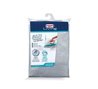 Domopak Living 8001410075246 - Funda de Tabla de Planchar (Aluminio con Stirofix, algodón, Plata, 55 x 140 x 0,5 cm)