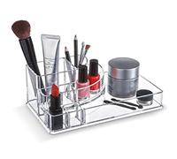 Domopak Living Almacenamiento de acrílico Transparente para el Maquillaje Talla L