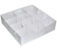 Domopak Living Divisor de 12 compartimentos, 30 x 30 x 8