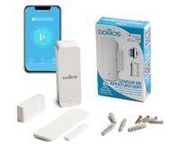 Domos - Sensor WiFi de Apertura de Puertas Inteligente | Detector de Apertura Smart Home para Puerta o Ventana | Compatible con Alexa y Google Assistant | Domótica para el Hogar