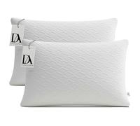 DON ALGODON - Almohada Viscoelastica Pack 2 Almohadas 75 cm - Tejido Strech Suavidad Máxima Transpirable - Relleno 100% Copos Viscoelásticos Memory Foam Termorregulable - Firmeza Media-Alta