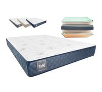 Don Descanso - Colchón 105x190 Viscoelástico Mulhacen DualSense, Altura 21cm. Multicapa con Núcleo GravityFoam, Firmeza Alta, Doble Cara Invierno/Verano, Transpirable. Fabricado en España, Azul