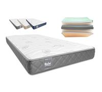 Don Descanso - Colchón 120x180 Viscoelastico Mulhacen DualSense, Altura ± 15cm. Multicapa con Núcleo GravityFoam, Firmeza Alta, Doble Cara Invierno/Verano, Transpirable. Fabricado en España, Gris