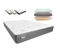 Don Descanso - Colchón 135x190 Viscoelastico Mulhacen DualSense, Altura ± 21cm. Multicapa con Núcleo GravityFoam, Firmeza Alta, Doble Cara Invierno/Verano, Transpirable. Fabricado en España, Gris