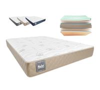 Don Descanso - Colchón 90x190 Viscoelástico Mulhacen DualSense, Altura 21cm. Multicapa con Núcleo GravityFoam, Firmeza Alta, Doble Cara Invierno/Verano, Transpirable. Fabricado en España, Beig