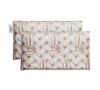 Don Descanso - Pack 2 Almohadas de Viaje Viscoelásticas Bamboo (42 x 24cm), Ergonómicas y Transpirables. Ideal para Coche y Avión, Alivia la Fatiga, Apoyo de Cabeza y Cuello. Fabricadas en España