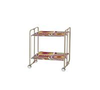 DON HIERRO - Carrito auxiliar con ruedas BAUHAUS armazón metálico color arena, 2 bandejas-29