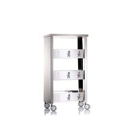 DON HIERRO - Carrito auxiliar con ruedas, Carro de almacenamiento BALI para la cocina, oficina o baño- Silver