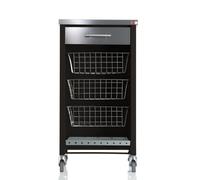 DON HIERRO - Carro de cocina con ruedas, verdulero CHELSEA, encimera en Acero Inoxidable Black 52.500000