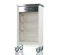 DON HIERRO - Carro de cocina con ruedas, verdulero CHELSEA, encimera en Acero Inoxidable White 52.500000