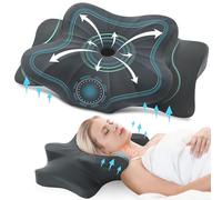 DONAMA Almohada Cervical 2 en 1，Almohada Ergonómica de Espuma Viscoelástica