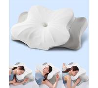 DONAMA Almohada cervical de espuma viscoelástica para todas las posiciones de sueño