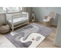 DONATELLA Alfombra Infantil Happy - 080x150 cm., GRIS-301