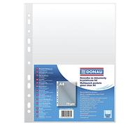 Donau 1773910PL-00 - Fundas para documentos (perforadas, polipropileno, DIN A4, transparentes, 75 micron/µm, 10 unidades)