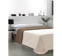 DONEGAL COLLECTIONS DONEGAL COLLECTIONS - COLCHA BICOLOR PREMIUM BEIGE-MARRON. Beige CAMA 180 CM