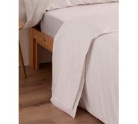 DONEGAL COLLECTIONS DONEGAL COLLECTIONS - Sábana Encimera Lisa Design. Blanco Cama 135 cm