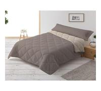 Donegal Collections Edredón Nórdico Cama 135/140-220x220 cm Reversible Bicolor Beige/Cuero - Relleno Nórdico Invierno/Otoño 300 gr/m² - Funda Nórdica Ligera 100% Fibra y Antiácaros