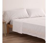Donegal Collections - Funda de Almohada Pack 2X 70 - (2X 85x45 cm) Blanco - Protector de Almohada 50% Algodón 50% Poliéster - Funda Almohada Tacto Extra Suave Transpirable y Antiacaros