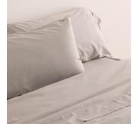 Donegal Collections - Funda de Almohada Pack 2X 70 - (2X 85x45 cm) Gris Perla - Protector de Almohada 50% Algodón 50% Poliéster - Funda Almohada Tacto Extra Suave Transpirable y Antiacaros