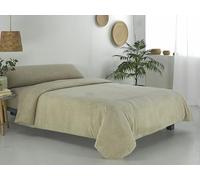 Donegal Collections Funda Nórdica Coralina Cama 90 Beige - Funda Nordica Cama 90 Coralina - Incluye 1 Funda de Almohada - Funda Nordica Tacto Extra Suave Ideal Invierno y Otoño 200 gr² Antiácaros