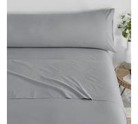 Donegal Collections - Juego de Sabanas 135 x 190 Gris Claro - Sabanas Cama 135 - Ropa de Cama Completa Bajera, Encimera y Funda Almohada - Sábanas Tacto Extrasuave Fabricado en España