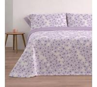 Donegal Collections - Juego de Sábanas 135x190 Horts Malva - Sábanas Cama 135-3 Piezas Sábana Bajera, Encimera y 1 Funda de Almohada - Primavera Verano - Tacto Extra Suave Algodón Poliéster
